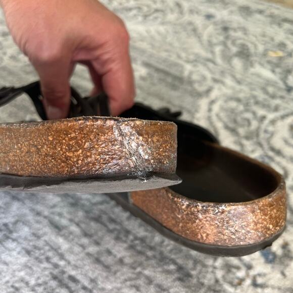 Birkenstock Granada Soft Footbed Oiled Nubuck Leather Size 42 Black - Picture 9 of 12